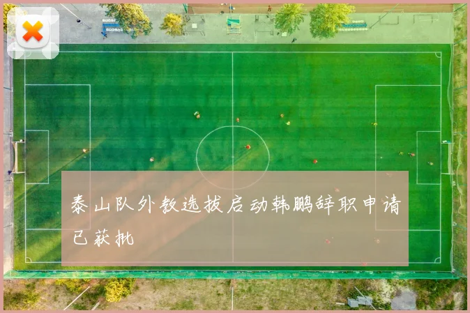 泰山队外教选拔启动韩鹏辞职申请已获批